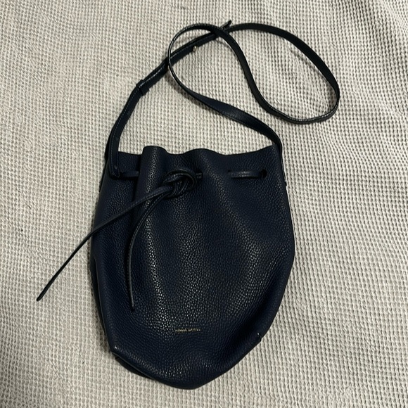 Mansur Gavriel Handbags - Mansur Gavriel Pebbled Leather Cross-body Bucket Bag